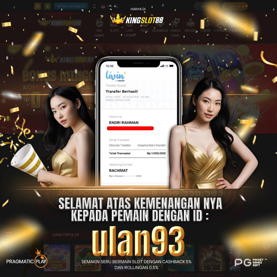 SELAMAT ATAS KEMENANGANNYA UNTUK ID : ulan93